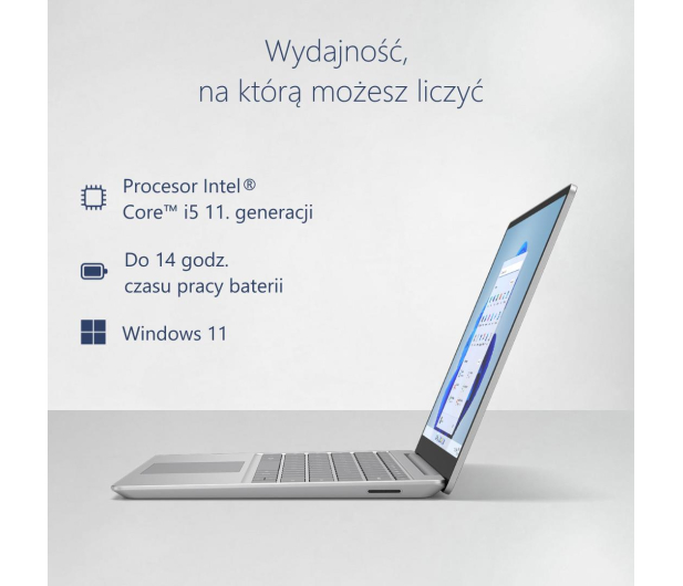 Microsoft Surface Laptop Go 2 i5/8GB/256GB PLATINUM - 1047182 - zdjęcie 11